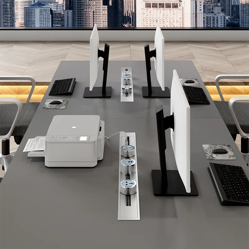 Cabinet Integrated Recessed Power Track