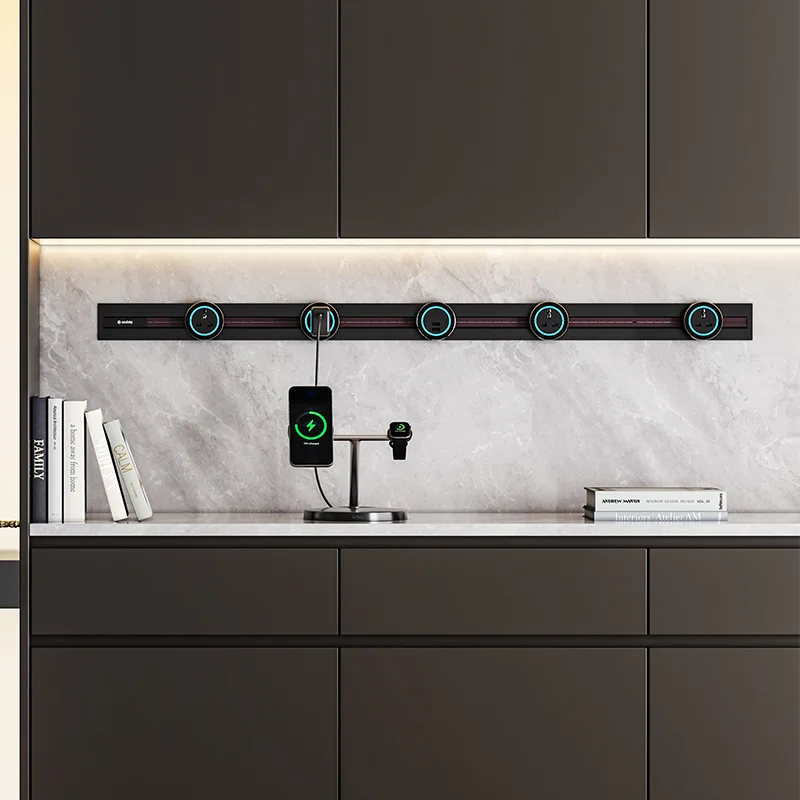 Console Integrated Recessed Power Track