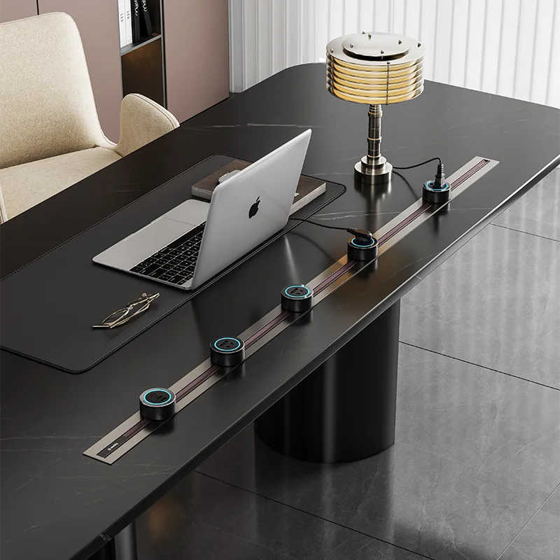 Console Integrated Recessed Power Track