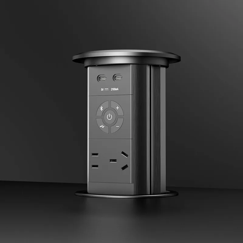 Electric Lifting Retractable Socket with Bluetooth Speaker