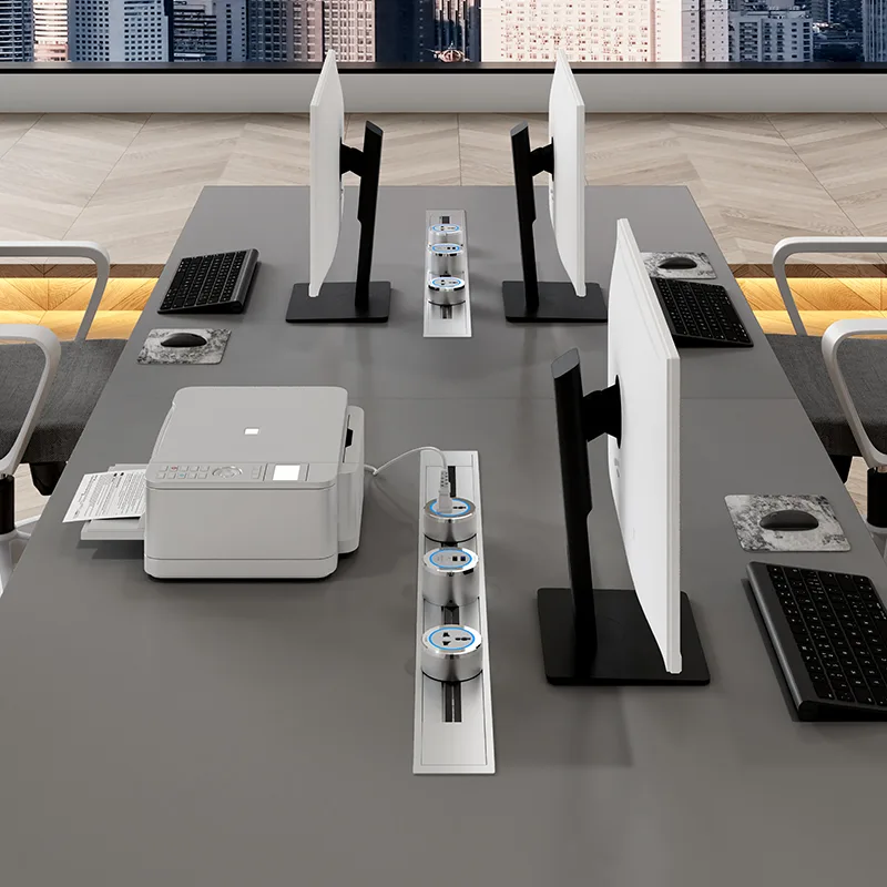 Office Desk Hidden Power Track