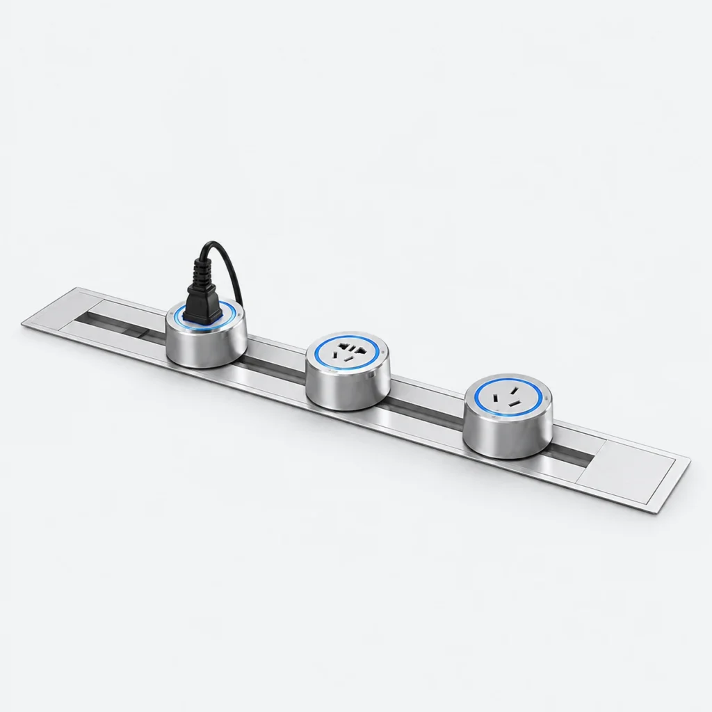 Cabinet Integrated Recessed Power Track